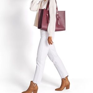 NWTs Rachel Zoe Burgundy Leather Tote